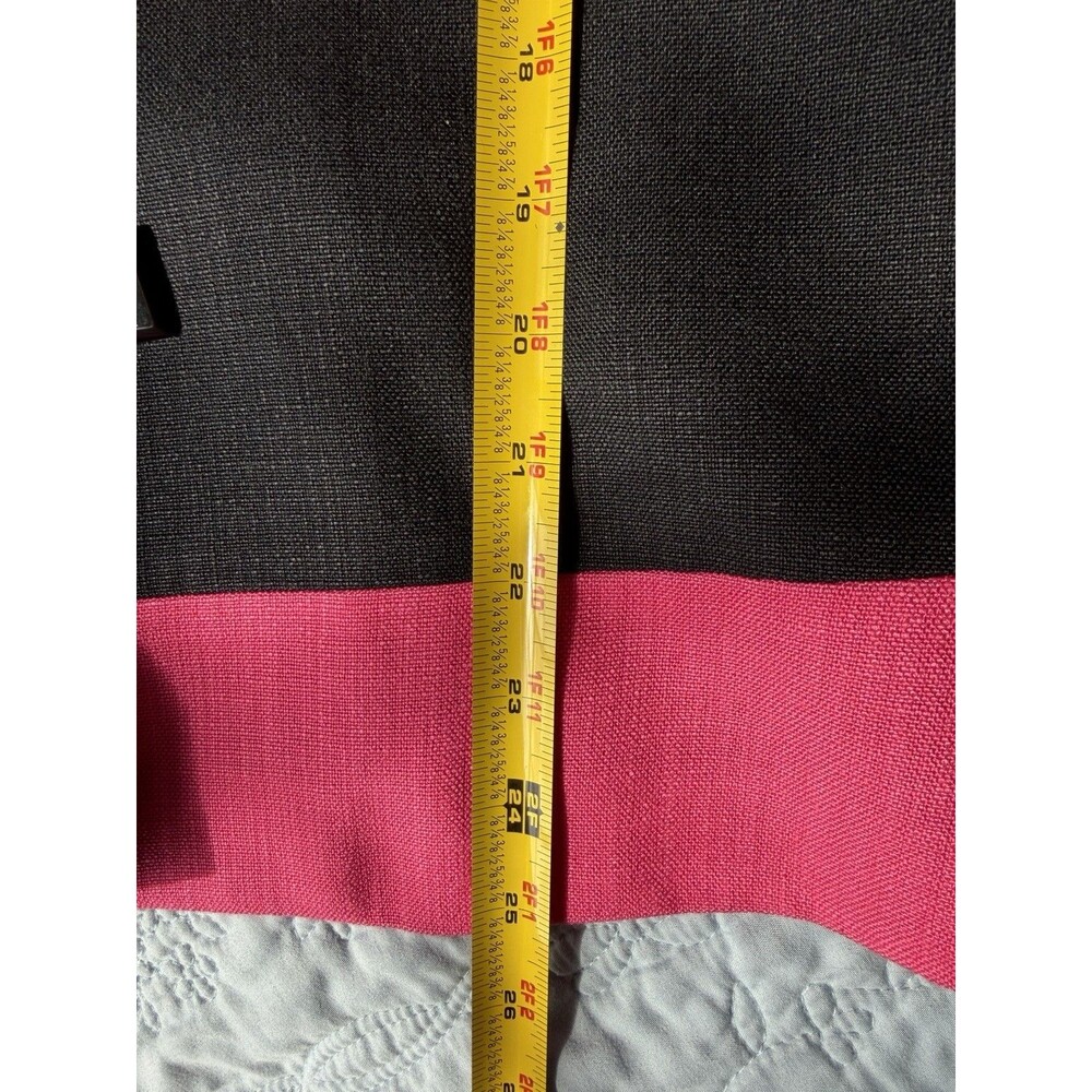 Summer Office Business Women Blazer Top Jacket Linen 10 Colorblock 90’s Y2K VTG - Picture 6 of 9